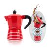 Stovetop Espresso Maker 3 Cup Moka Pot,Italian Cuban Greca Coffee Maker,Aluminum Durable and Easy to Use & Clean