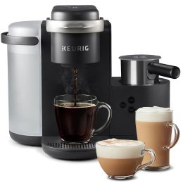 Keurig K-Cafe Single-Serve K-Cup Coffee Maker, Latte Maker and Cappuccino Maker, Comes with Dishwasher Safe Milk Frother, Coffee Shot Capability, Comp
