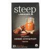 Steep By Bigelow Organic Black Tea - Sweet Cinnamon - Case of 6 - 20 BAGS