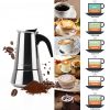 Stovetop Espresso Maker stainless steel 6 Cup Espresso Moka Pot for Full Flavored Espresso Percolator Italian Coffee Maker Stainless Steel Espresso Ma