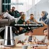 Stovetop Espresso Maker stainless steel 6 Cup Espresso Moka Pot for Full Flavored Espresso Percolator Italian Coffee Maker Stainless Steel Espresso Ma