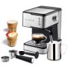 20 Bar Thermo Block Beating System Espresso Machine With Safety Valve