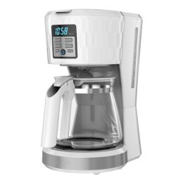 Home And Commercial 12-Cup Programmable Coffee Maker (Color: Honeycomb White, Main Material: Plastic)